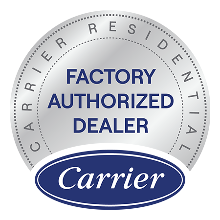     : The Carrier Factory Authorized Dealer symbol means your dealer has met our highest standards for superior skills, service, and a promise of 100% satisfaction guaranteed.